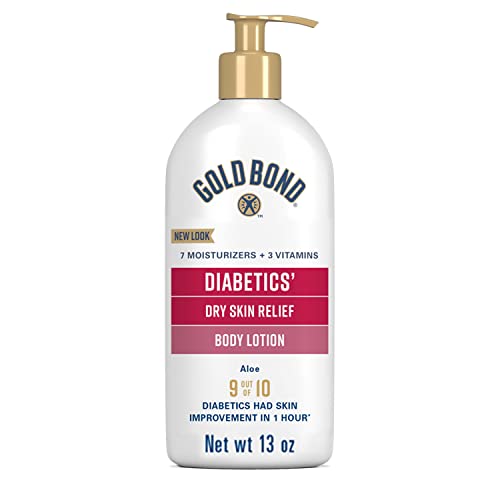 Loción Corporal Gold Bond para Piel Seca de Diabéticos, 13 oz, con Aloe para Hidratación y Alivio - imagen 1