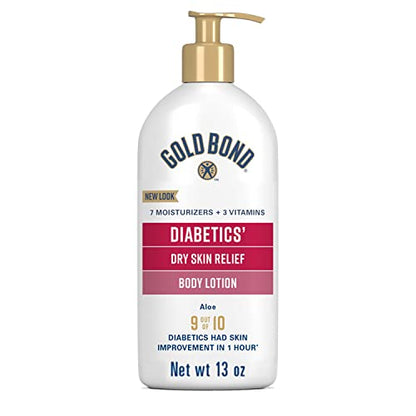 Loción Corporal Gold Bond para Piel Seca de Diabéticos, 13 oz, con Aloe para Hidratación y Alivio - imagen 3