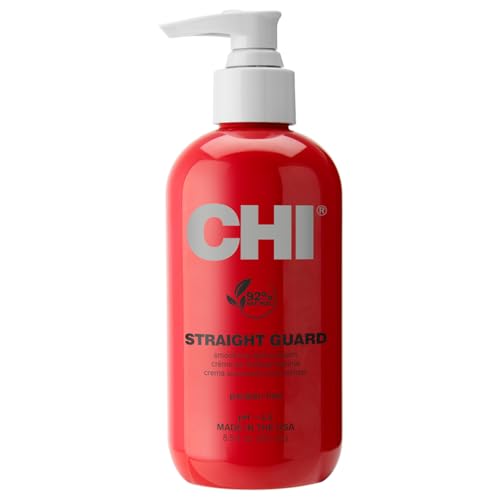 Crema de peinado CHI Straight Guard, control de frizz y suavidad del cabello, crema ligera anti-humedad para todo tipo de cabello, 8.5 oz - imagen 4