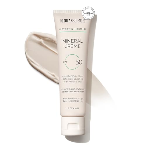 MDSolarSciences Crema Mineral Solar SPF 50 | Resistente al Agua, Protección UV de Espectro Amplio | Fórmula de Óxido de Zinc con Antioxidantes | - imagen 2