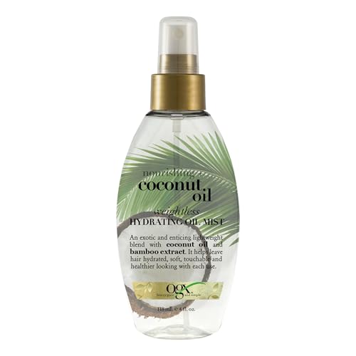 OGX Aceite Hidratante Liviano con Coco y Extracto de Bambú, Tratamiento Capilar Sin Parabenos ni Sulfatos, 4 Fl Oz - imagen 3