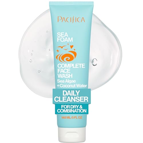 Limpiador Facial Espuma Pacífica Beauty Sea Foam, Limpiador Suave Diario con Agua de Coco y Algas Marinas, Elimina Maquillaje, Para Piel Mixta y - imagen 1