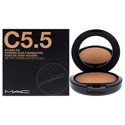 MAC AcM Studio Fix Polvo + Base C5.5, 0.52 Onzas (Paquete de 1) - imagen 4
