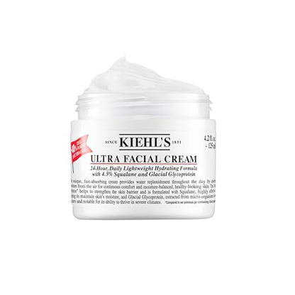 Kiehl's Ultra Facial Cream, with 4.5% Squalane to Strengthen Skin's Moisture Barrier, Skin Feels Softer and Smoother, Long-Lasting Hydration, Easy and - imagen 1