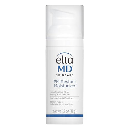 EltaMD PM Restore Hidratante Facial, Crema Nocturna para Todo Tipo de Piel, 1.7 oz con Dosificador - imagen 4