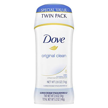 Desodorante Antitranspirante Dove Original Clean para Mujeres, Protección contra el Sudor de 24 Horas, 2.6 oz, Paquete de 2 - imagen 4