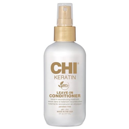 Acondicionador sin enjuague CHI Keratin, acondicionador hidratante para restaurar suavidad y prevenir quiebre, ideal para uso diario, libre de - imagen 3