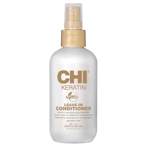 Acondicionador sin enjuague CHI Keratin, acondicionador hidratante para restaurar suavidad y prevenir quiebre, ideal para uso diario, libre de - imagen 4