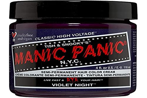 MANIC PANIC Classic Violet Night Tinte Semipermanente para Cabello - Color Púrpura Oscuro para Mujeres y Hombres que Dura 4-6 Semanas - Vegano, Sin - imagen 4