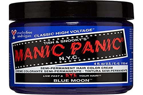 MANIC PANIC Classic Blue Moon Tinte Semipermanente para Cabello - Color Azul Frío Neón para Mujeres y Hombres - Dura 4-6 Semanas - Vegano, Sin - imagen 3