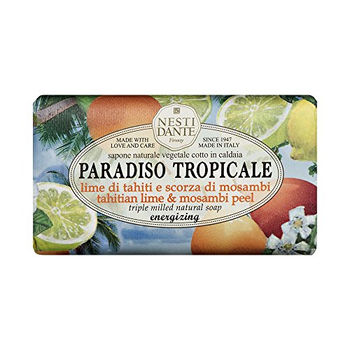 Jabón Natural Nesti Dante Paradiso Tropicale Milled Triple - Lima Tahitiana y Cáscara de Mosambi, 250g - imagen 4