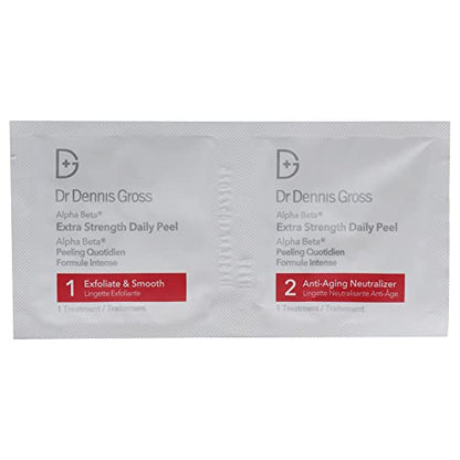Dr. Dennis Gross Alpha Beta Extra Strength Daily Peel: for Oily Skin, Uneven Tone or Texture, Wrinkles or Enlarged Pores (30 Treatments) - imagen 2