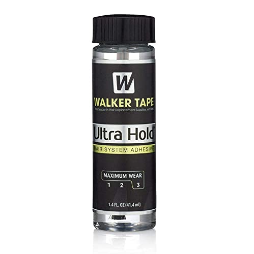 Adhesivo para pelucas Walker Tape Co. Ultra Hold 1.4 fl oz Brush-On, resistente al agua, de secado transparente, para piel sensible, duración máxima - imagen 3