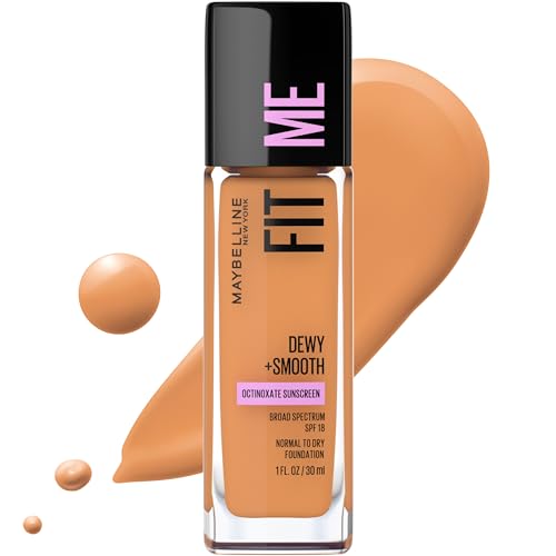Base de Maquillaje Maybelline New York Fit Me Dewy + Smooth, 330 Toffee, 1 Onza Líquida (Paquete de 1) - imagen 1