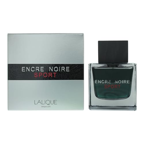 LALIQUE Encre Noire Sport Eau de Toilette Spray, 3.3 Fl Oz - imagen 1