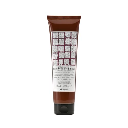 Acondicionador Replumping Naturaltech de Davines, Hidratante y Elasticizante para Cabello Fino sin Elasticidad - Con Fitonutrientes de Ciruela - - imagen 4