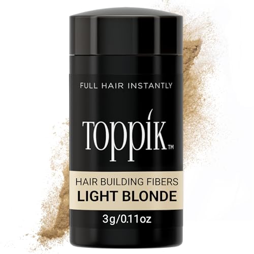 Fibra Capilar Toppik, Rubio Claro, 0.11 oz, Relleno para Cabello Fino o Ralo, Lucir Más Grueso y Abundante, 9 Tonos para Hombres y Mujeres, Fórmula - imagen 2