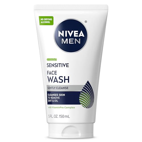 NIVEA MEN Gel Limpiador Facial Sensible con Vitamina E y Extracto de Manzanilla, Sin Alcohol Secante, 5 Fl Oz - imagen 1