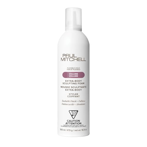 Espuma Esculpidora Extra-Body de Paul Mitchell, Aporta Volumen, Acabado Táctil, Para Cabello Fino, 16.9 oz - imagen 1