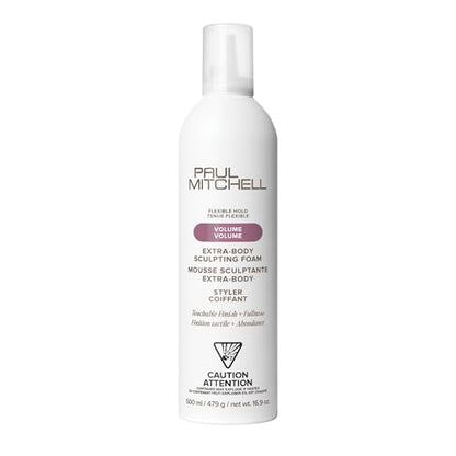 Espuma Esculpidora Extra-Body de Paul Mitchell, Aporta Volumen, Acabado Táctil, Para Cabello Fino, 16.9 oz - imagen 2