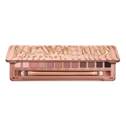 Paleta de Sombras de Ojos URBAN DECAY Naked 3, 12 Tonos en Rosa Neutro, Mate, Perla, Metálico y Brillante, Maquillaje de Ojos Suave Glam Natural, - imagen 3
