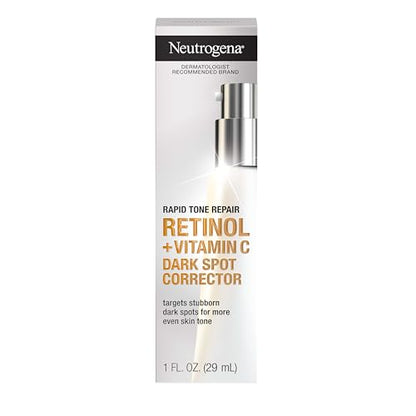 Suero Facial Neutrogena Rapid Tone Repair con Retinol y Vitamina C, Corrector de Manchas Oscuras, Antienvejecimiento, Libre de Aceites Minerales y - imagen 1
