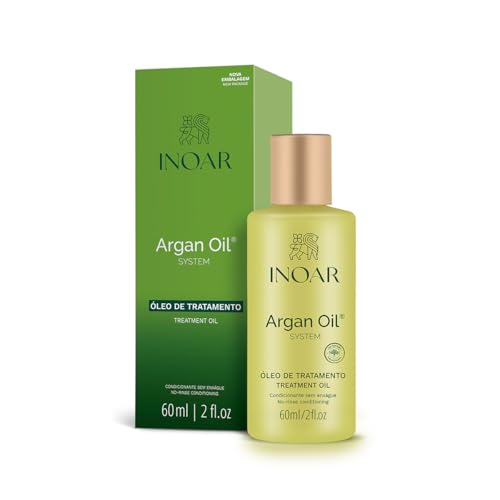 Tratamiento Hidratante de Aceite de Argán Inoar con Protección Térmica y Alisado para el Cabello, Vegano y Libre de Crueldad, 2 Fl Oz - imagen 2