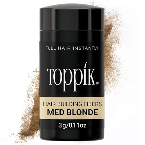 Fibra Capilar Toppik, Rubio Medio, 3g, Para Cabello Fino o Ralo, Aspecto Más Denso y Abundante, 9 Tonos para Hombres y Mujeres, Fórmula de Proteína - imagen 2
