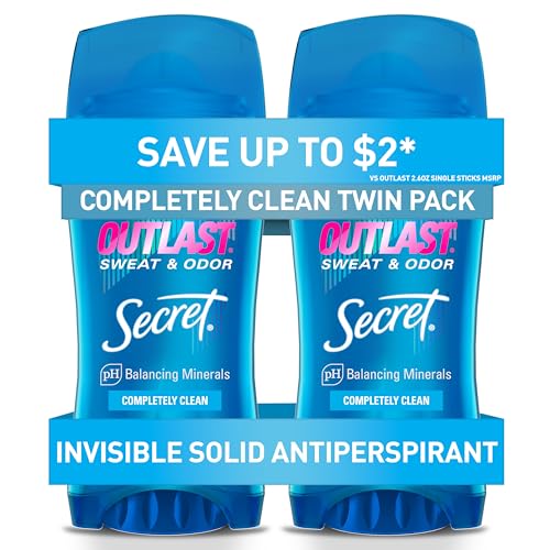 Desodorante Antitranspirante Secret Outlast para Mujeres, Protección contra Sudor y Olores de 72 horas, Minerales que Equilibran el pH, Sólido - imagen 3