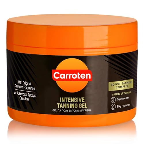 Gel Bronceador Intensivo Carroten | Acelerador de Bronceado No Graso y Resistente al Agua con Aceite de Zanahoria y Coco | Vitamina A y E para - imagen 1