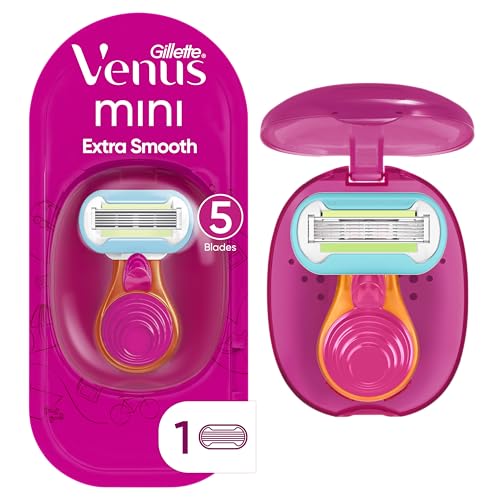 Kit de Afeitado para Mujeres Gillette Venus Extra Smooth de Viaje, Mango Mini + Recarga + Estuche - imagen 2