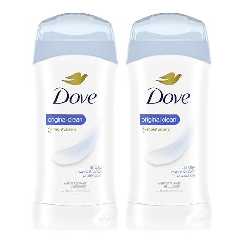 Desodorante Antitranspirante Dove Invisible Solid 2 Piezas Original Clean para Mujeres, Protección contra Sudor y Olores 2.6 oz - imagen 1