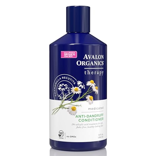 Acondicionador Medicado Anti-Dandruff Avalon Organics Therapy para Cabello Suave y Libre de Escamas, 14 Onzas Líquidas - imagen 4