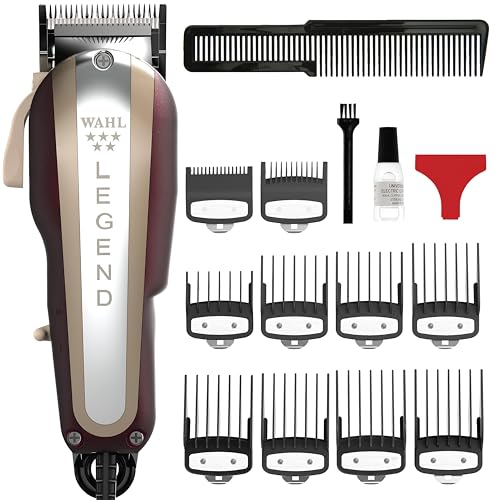 Cortadora Wahl Professional 5 Star Legend, Clipper con cable para desvanecidos, con palanca ajustable y 8 guías de corte - imagen 3