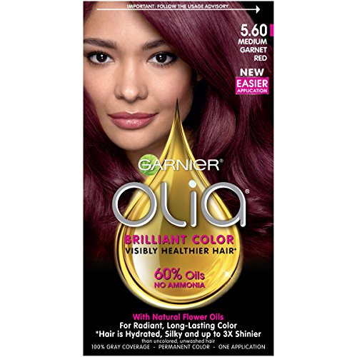 Garnier Olia Tinte para Cabello Sin Amoniaco [5.60] Rojo Granate Medio 1 unidad - imagen 2