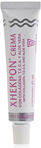Crema Xhekpon para rostro, cuello y escote - Crema con colágeno hidrolizado y aloe vera, anti-envejecimiento 40ML - Hidratación y regeneración de la - imagen 1
