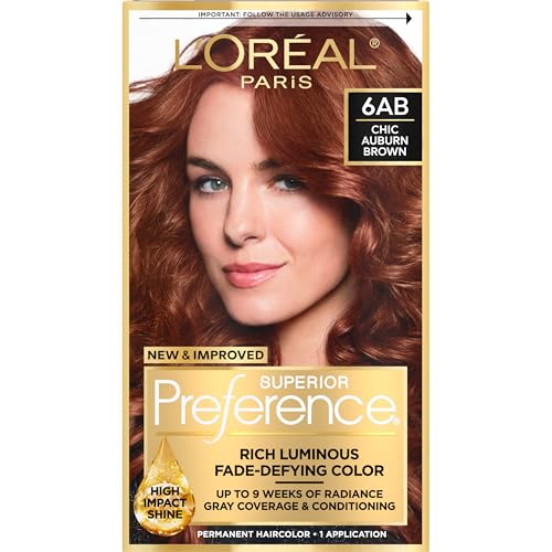 L'Oreal Paris Superior Preference Coloración Permanente Luminosa, Tinte para Cabello Chic Castaño 6AB, 1 Kit de Tinte, Hasta 9 Semanas de Brillo - imagen 1
