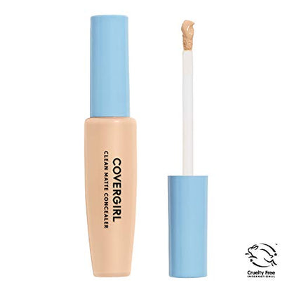 COVERGIRL - Corrector Clean Matte, Fórmula Ligera y Sin Aceite, Cobertura Natural y Mezclable, 100% Libre de Crueldad - imagen 4