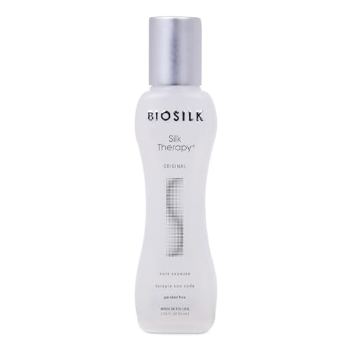 BioSilk Silk Therapy Original, Tratamiento Capilar Leave-In Reconstructivo, Aporta Brillo, Suaviza y Previene Puntas Abiertas, Sin Sulfatos, 2.26 Oz - imagen 1