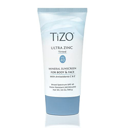 Protector Solar TIZO Ultra Zinc Tinte para Cuerpo y Cara SPF 40, 3.5 oz - imagen 2