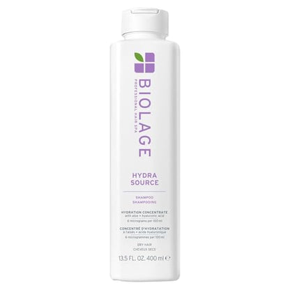 Champú Biolage Hydra Source - Suaviza, Hidrata y Aporta Brillo, Para Cabello Seco, Con Aloe Vera Microfiltrado y Ácido Hialurónico Fermentado, Vegano - imagen 2