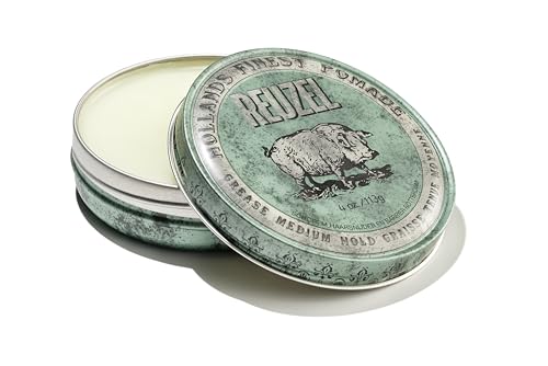 Pomada REUZEL Green Grease, Fijación Media Todo el Día, Cera Estilizante a Base de Aceite, Brillo Medio, Fácil de Lavar, Para Todo Tipo de Cabello - imagen 2