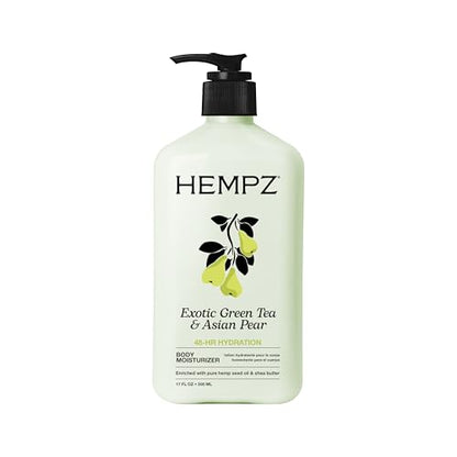 Loción Corporal HEMPZ - Té Verde y Pera Asiática - Crema Hidratante Diaria - 17oz - imagen 4