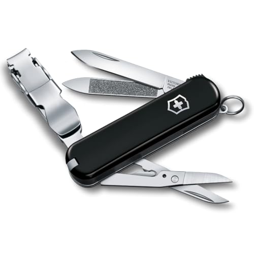Victorinox Nail Clip 580, Multi-Herramienta Suiza de 8 Funciones con Lima de Uñas, Limpiador de Uñas y Cuchilla Pequeña - Negra - imagen 1