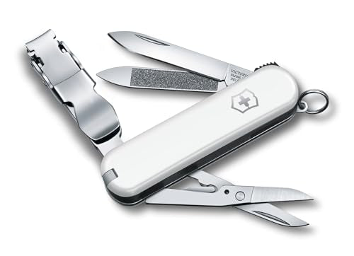 Victorinox Nail Clip 580, Multi-Herramienta Suiza de 8 Funciones con Lima de Uñas, Limpiador de Uñas y Cuchilla Pequeña - Blanca - imagen 4