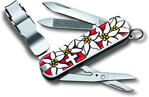 Victorinox Nail Clip 580, 8 Functions, Swiss Made Multi-Tool with Nail File, Nail Cleaner and Small Blade - Edelweiss - imagen 3