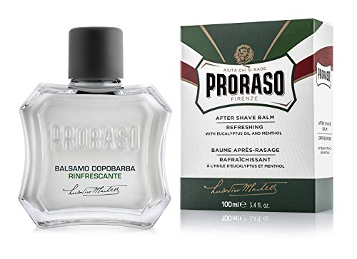 Bálsamo After Shave Proraso - Aceite de Eucalipto y Mentol - Crema Refrescante para Todos los Tipos de Barba - Afeitado Italiano para Hombres - 3.4oz - imagen 3