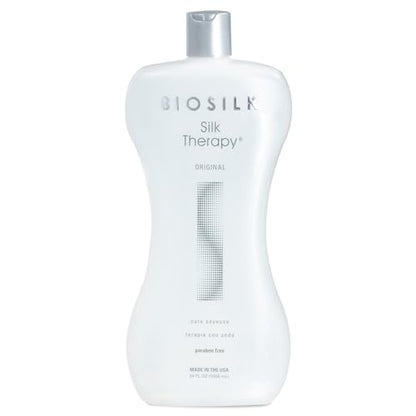 BioSilk Silk Therapy Original, Tratamiento Capilar Sin Enjuague Reconstrucción, Aporta Brillo, Suaviza y Previene Puntas Abiertas, 34 Oz - imagen 3