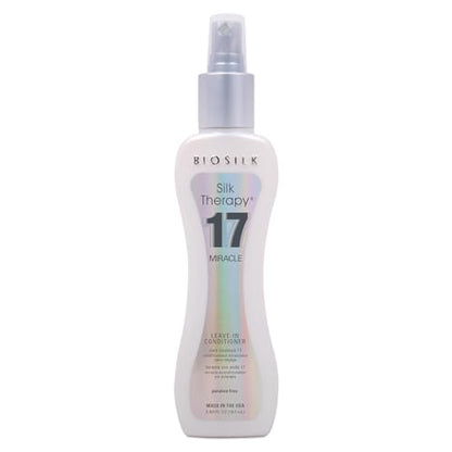 BioSilk Silk Therapy Miracle 17 Acondicionador Sin Enjuague para Cabello Seco y Dañado, Repara, Hidrata y Controla el Frizz, 5.64 Oz - imagen 3