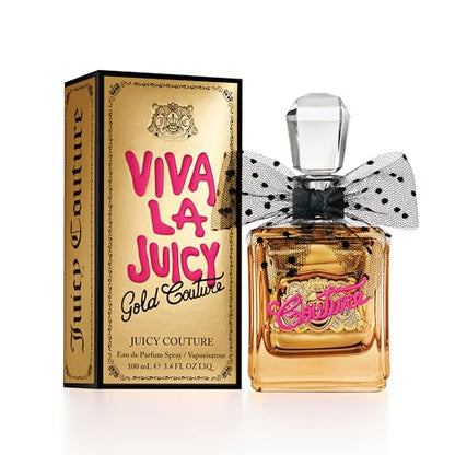 Juicy Couture Viva La Juicy Gold Eau De Parfum, Perfume de Mujer con Notas de Frutos Rojos, Jazmín Sambac y Crema de Vainilla - EDP Spray, 3.4 fl oz - imagen 3